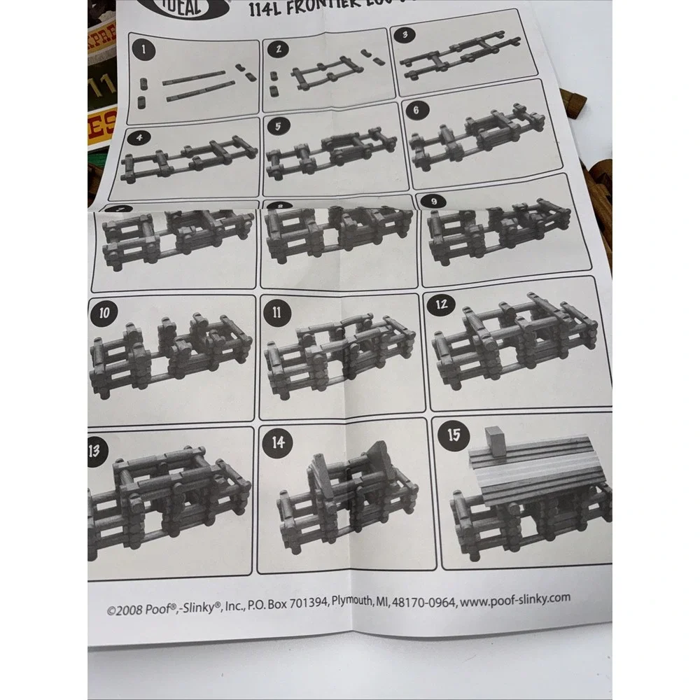 Frontier Logs Pony Express 114 Piece Set‎ By Ideal Timeless Toys Complete